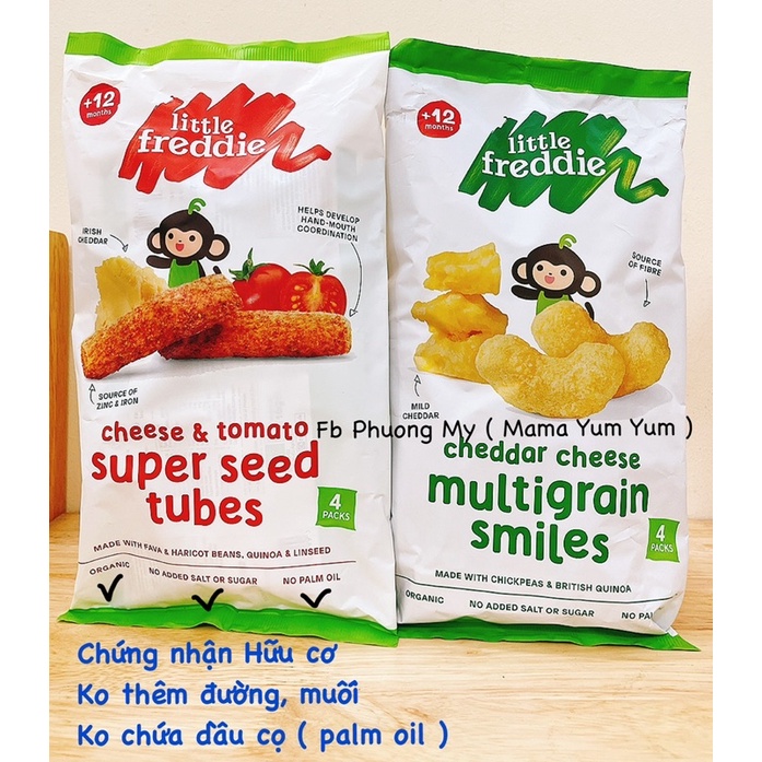 Date 9,11/2022- Bánh ăn dặm Little Freddie quinoa và mầm lúa mạch cho bé 7 tháng của Anh