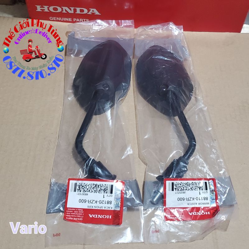 Kính hậu, kiếng hậu Vario, Click thái zin Honda Indo - 88110-KZR-600/ 88120-KZR-600