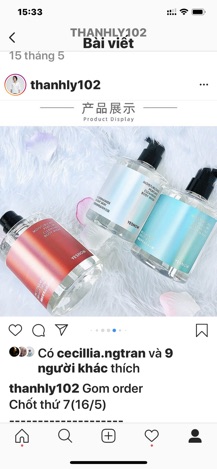 Sữa tắm nước hoa