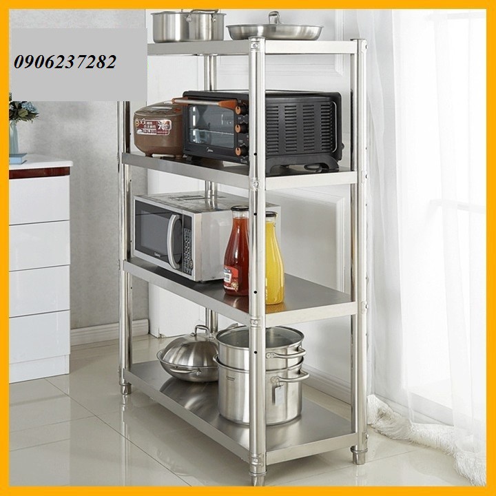 Kệ bếp đa năng 4 tầng inox 53x100x35cm_kệ để đồ nhà bếp cao cấp
