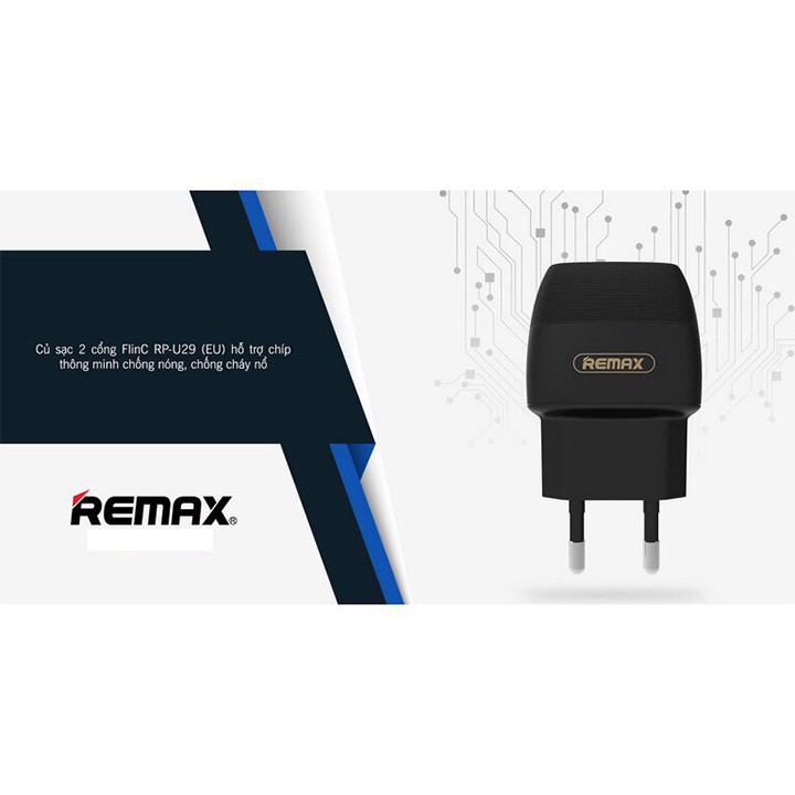 Củ Sạc Nhanh 2 Cổng Usb 2.1A Remax Rp-U29 - Thế Giới Phụ Kiện Số - TT Shop