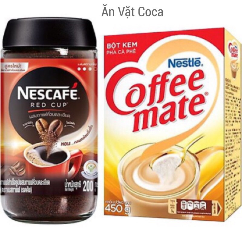 Combo 1 Nescafe Red Cup 200g + 1 Bột Kem Coffee Mate 450g