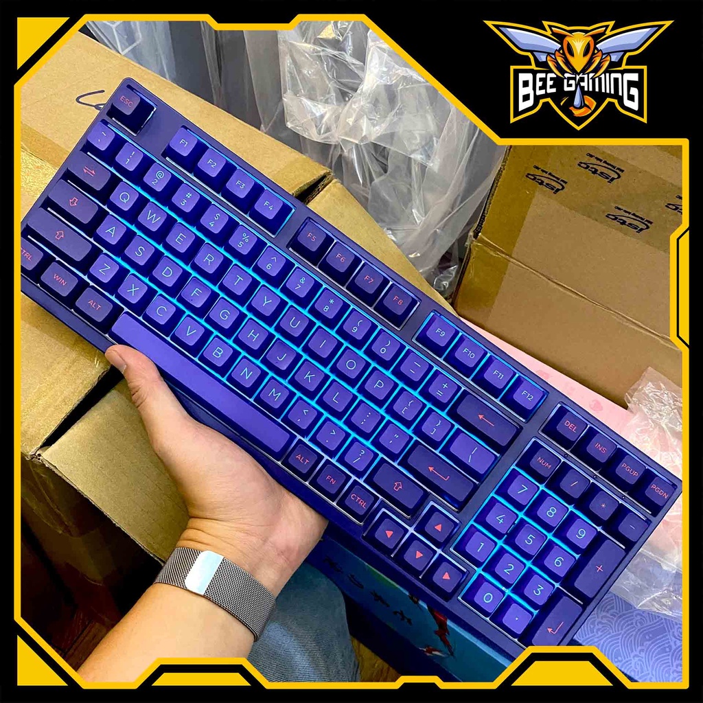 Bàn phím cơ không dây AKKO 3098N - 3098B Multi-modes Neon | Hàng chính hãng bảo hành 1 đổi 1