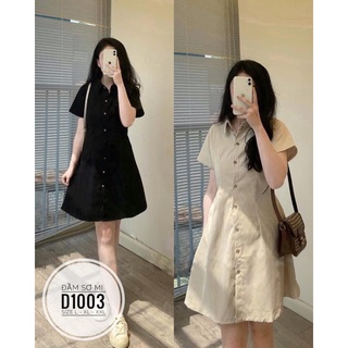 Ảnh thật minstore.vn bigsize đầm sơ mi d1003