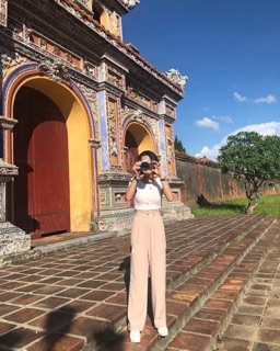 QUẦN CULOTTES 1 NÚT KÈM ẢNH THẬT