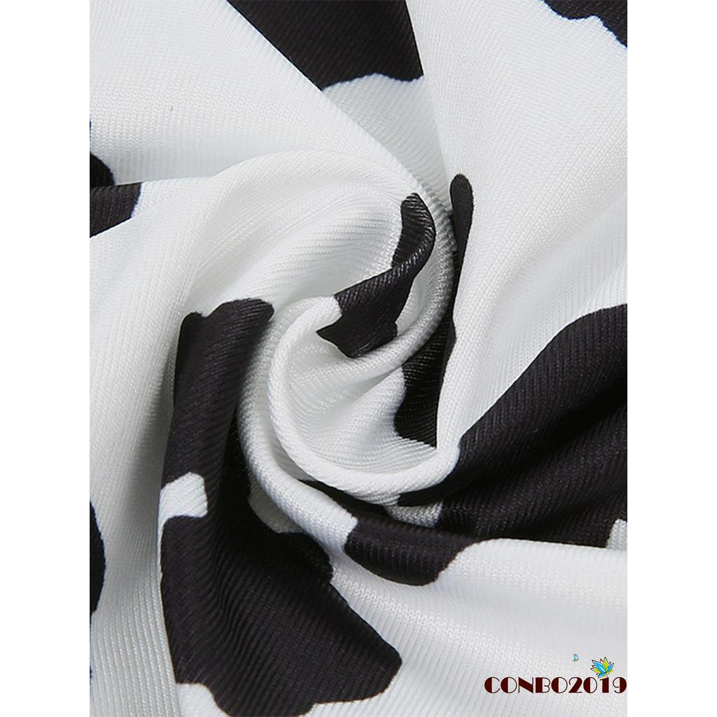 Áo Ống Họa Tiết Bò Sữa Phối Ren Quyến Rũ Dành Cho Nữ | BigBuy360 - bigbuy360.vn