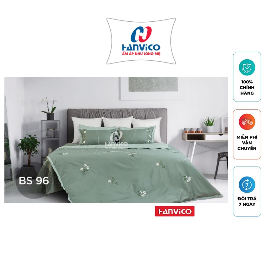 Bộ ga phủ thêu Hanvico Blue Sky – BS96