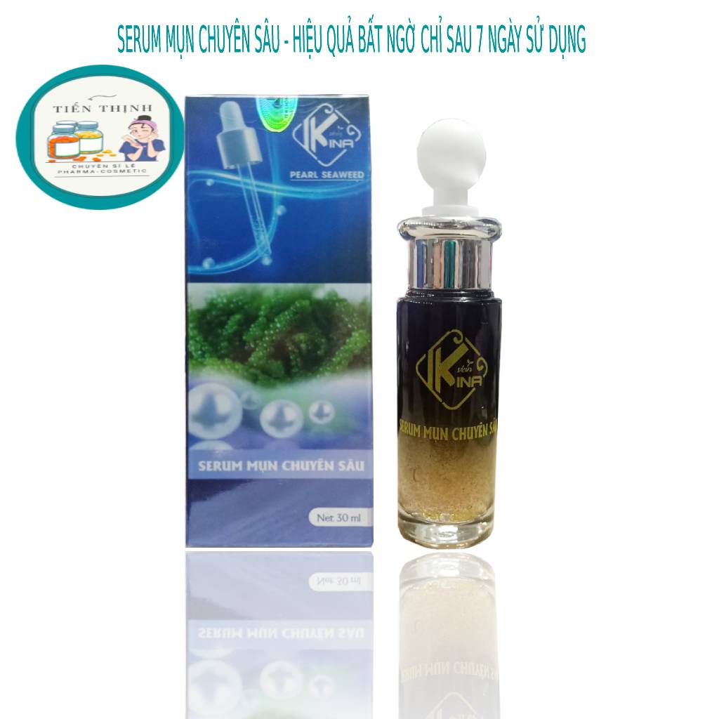 Serum KINA giảm mụn, nám tàn nhang đồi mồi, collagen tươi dưỡng trắng hồng da chính hãng