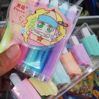 Túi 6 bút dạ quang như hình !!!