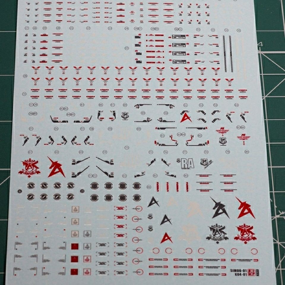 ♈❡EVORG 1/144 Niu Gundam Cal RX-93 NU V Miếng dán nước với pháo nổi đôi