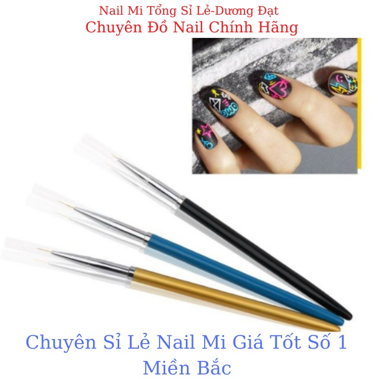 Cọ vẽ nét móng,bút vẽ nét 3 cây cực đẹp"cao cấp" - Nail Mi Tổng Sỉ Lẻ