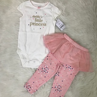 Set body kèm quần váy Carter’s size 12m_hàng chính hãng Anh