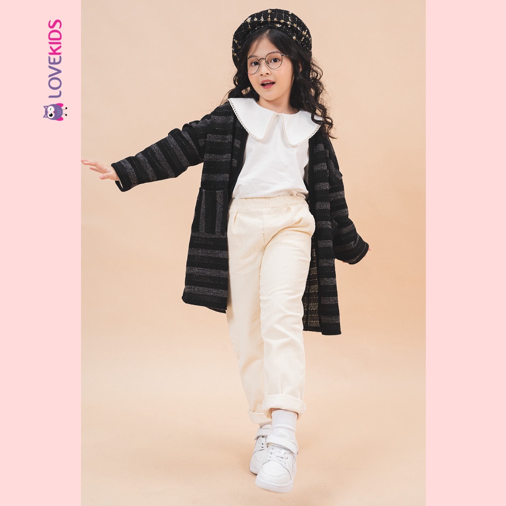 Quần nhung tăm ống côn bé gái - Lovekids