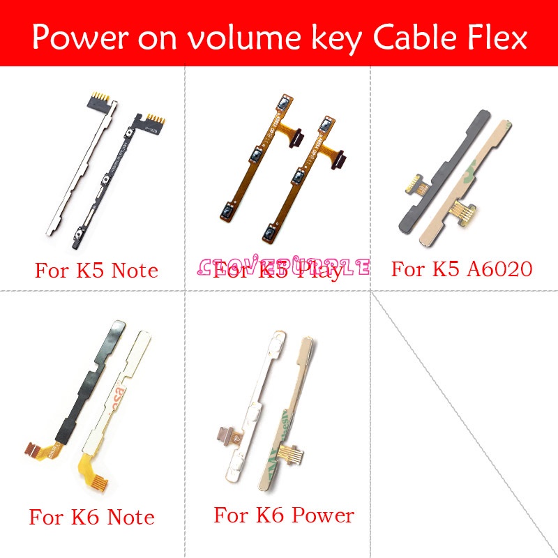 Cáp âm lượng thay thế cho Lenovo Vibe C2 K5 K3 K4 K8 Note K6 Power ZUK Z1 Z2 Plus