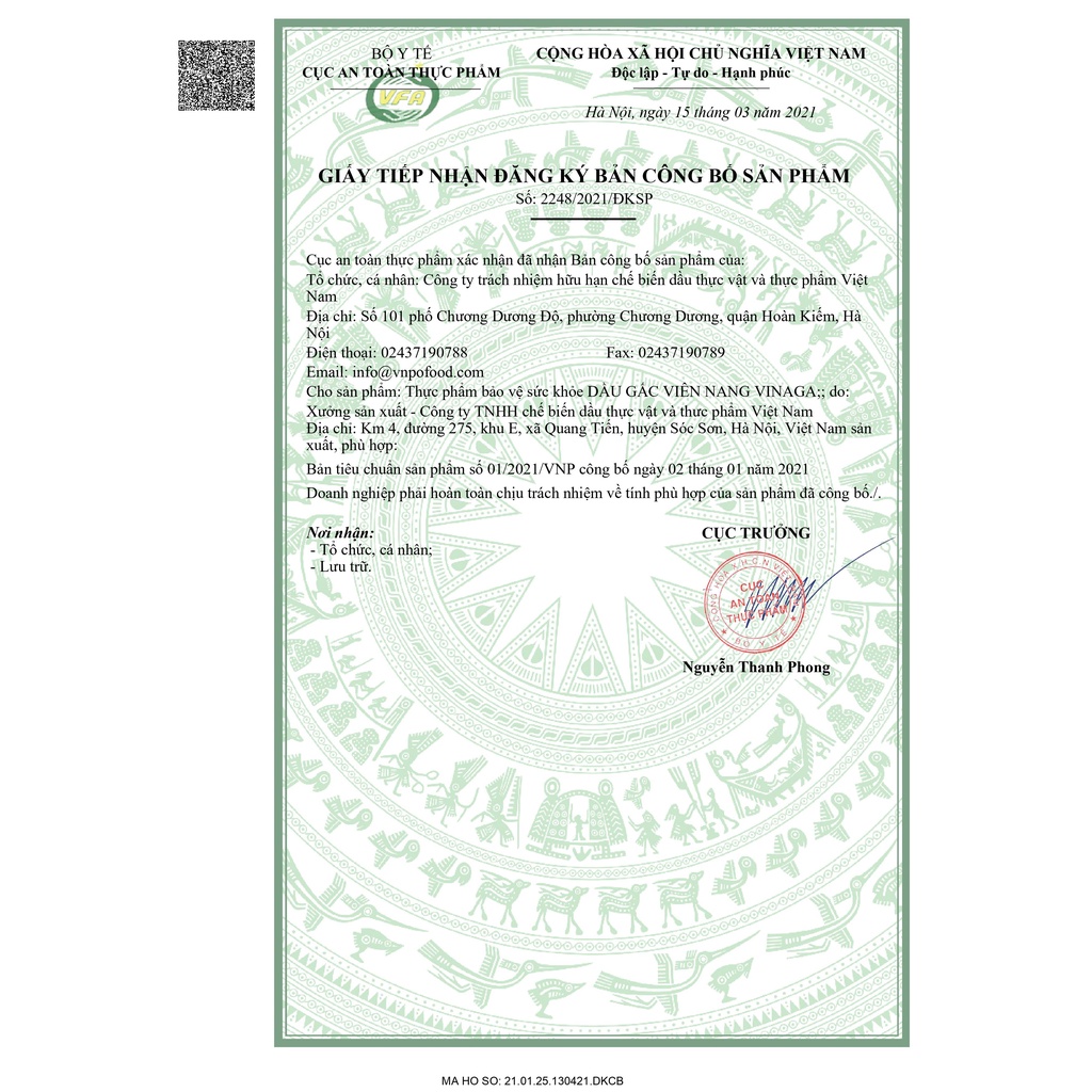 Viên uống dầu gấc Vinaga DHA 100 viên, chiết xuất từ tinh dầu gấc giúp sáng mắt đẹp da