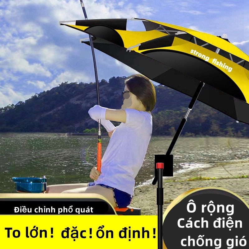 Ô câu cá cao cấp Huỳnh Long kháng tia Uv màu vàng sang trọng