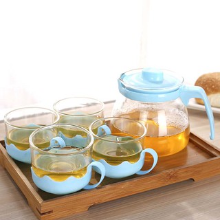 Bộ Bình Tách Pha Trà Thủy Tinh Cao Cấp
