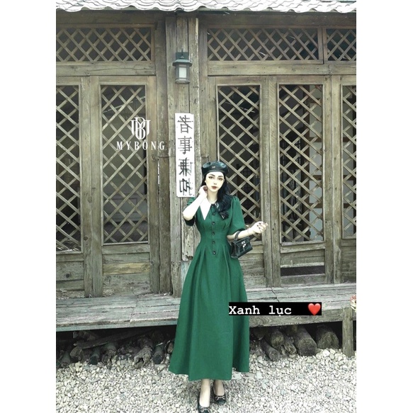 [Ảnh thật- video] VÁY CỔ ĐỨC CHIẾT EO FORM DÀI CHE KHUYẾT ĐIỂM MẶC ĐI TIỆC ĐI CHƠI | BigBuy360 - bigbuy360.vn