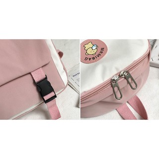 Balo dù 2 dải siêu cute chống nước 2020