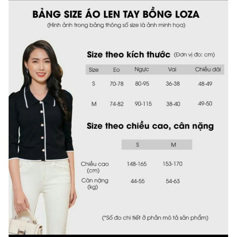 Áo len LOZA cổ tim dài tay - LE8006
