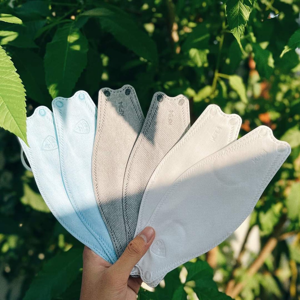 [MẪU MỚI TRÌNH LÀNG] COMBOO 5 CHIẾC KHẨU TRANG KF94 CÔNG NGHỆ HÀN QUỐC LOKA/ LONG SƠN/ DUY KHÁNH 5 MÀU XANHTRẮNGHỒNG ĐEN