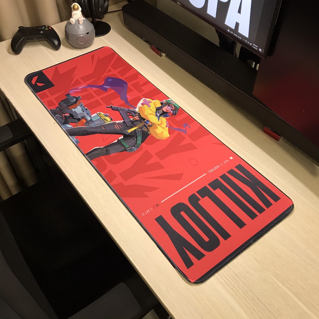 Lót Chuột - Pad Chuột - Mouse Pad - VALORANT 3 Gaming - Chống Nước - Size lớn (90x40 dày 4mm) (80x30 dày 3mm)