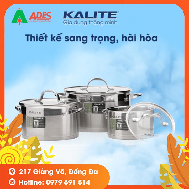 Bộ Nồi Inox Kalite KL-333 - Bảo Hành Chính Hãng 3 Năm - Bộ Nồi Chảo Cao Cấp - NEW 2021