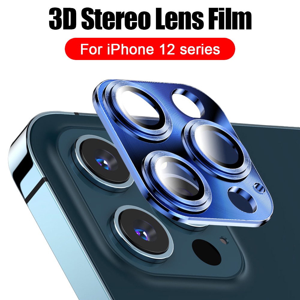 Full protection Aluminum camera lens protection for iPhone13 13pro 13promax 12 11 Pro Max 12 mini tempered glass protector