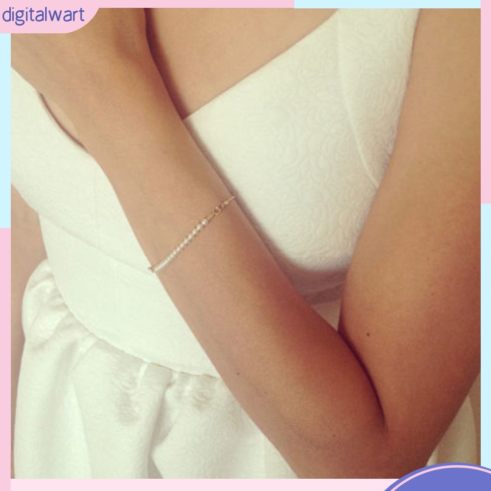 Vòng Tay Nữ Đính Hạt Giả Ngọc Trai