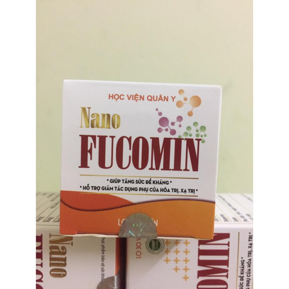 COMBO 4 hộp NANO FUCOMIN Học Viện Quân Y giúp Hỗ Trợ Điều Trị Ung Thư hiệu quả hạn tới 2023