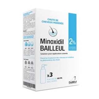 [Hàng sẵn set 3 hộp] Xịt kích mọc tóc Minoxidil Pháp