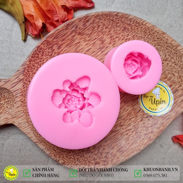 Khuôn silicon 4d hoa súng thái hoa sen làm bánh rau câu