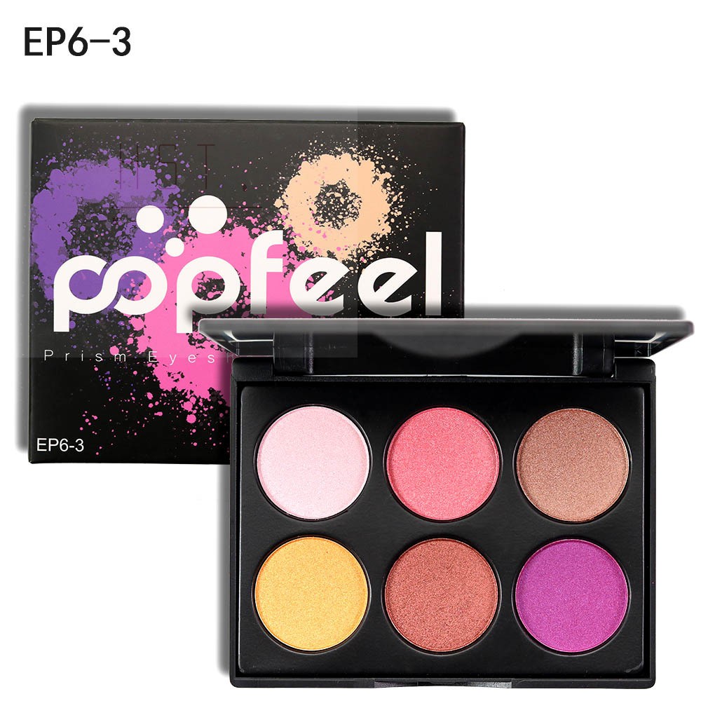 (Hàng Mới Về) Bảng Phấn Mắt 6 Màu Lấp Lánh Nhung Mịn Không Thấm Nước | BigBuy360 - bigbuy360.vn