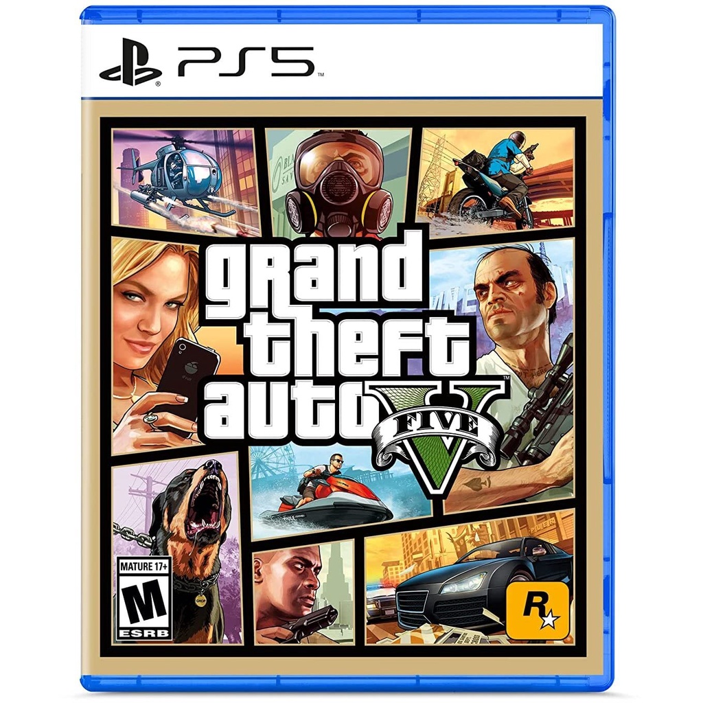 Đĩa Game GTA Grand Theft Auto V Cho Máy PS4 và PS5
