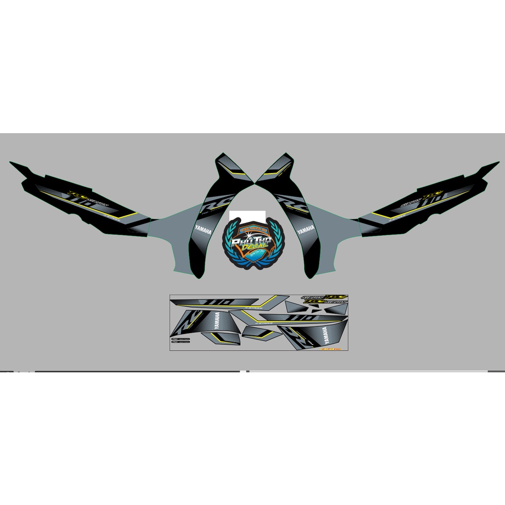 Tem sirius rơi RC đủ màu- 50cc-110cc- 3 lớp- tặng logo rice