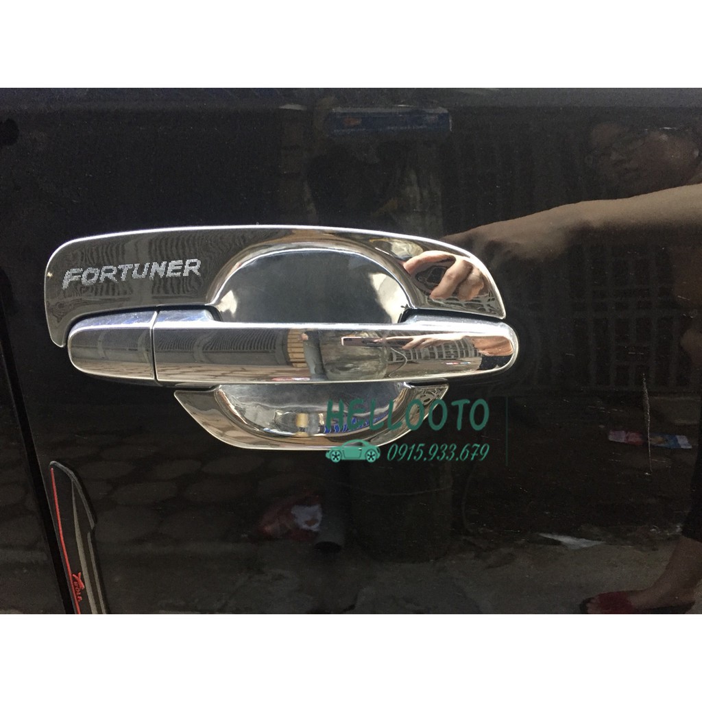 Ốp trang trí tay và hõm cửa xe Fortuner đời 2009 đến 2016