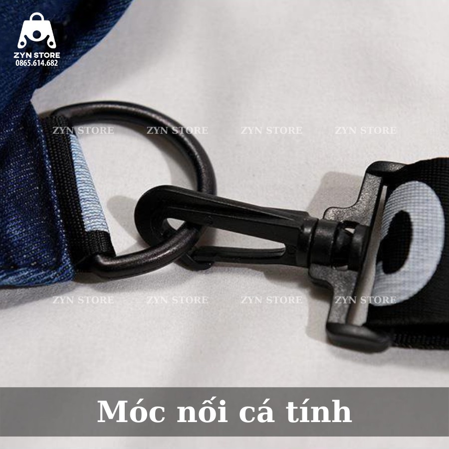 Túi Đeo Chéo Vải Denim Thời Trang Nhật Bản Hình Gấu Đáng Yêu 2022
