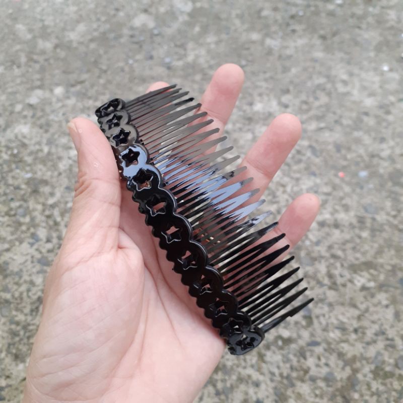 Lược cài xước ngôi sao (đen bóng/đen nhám)