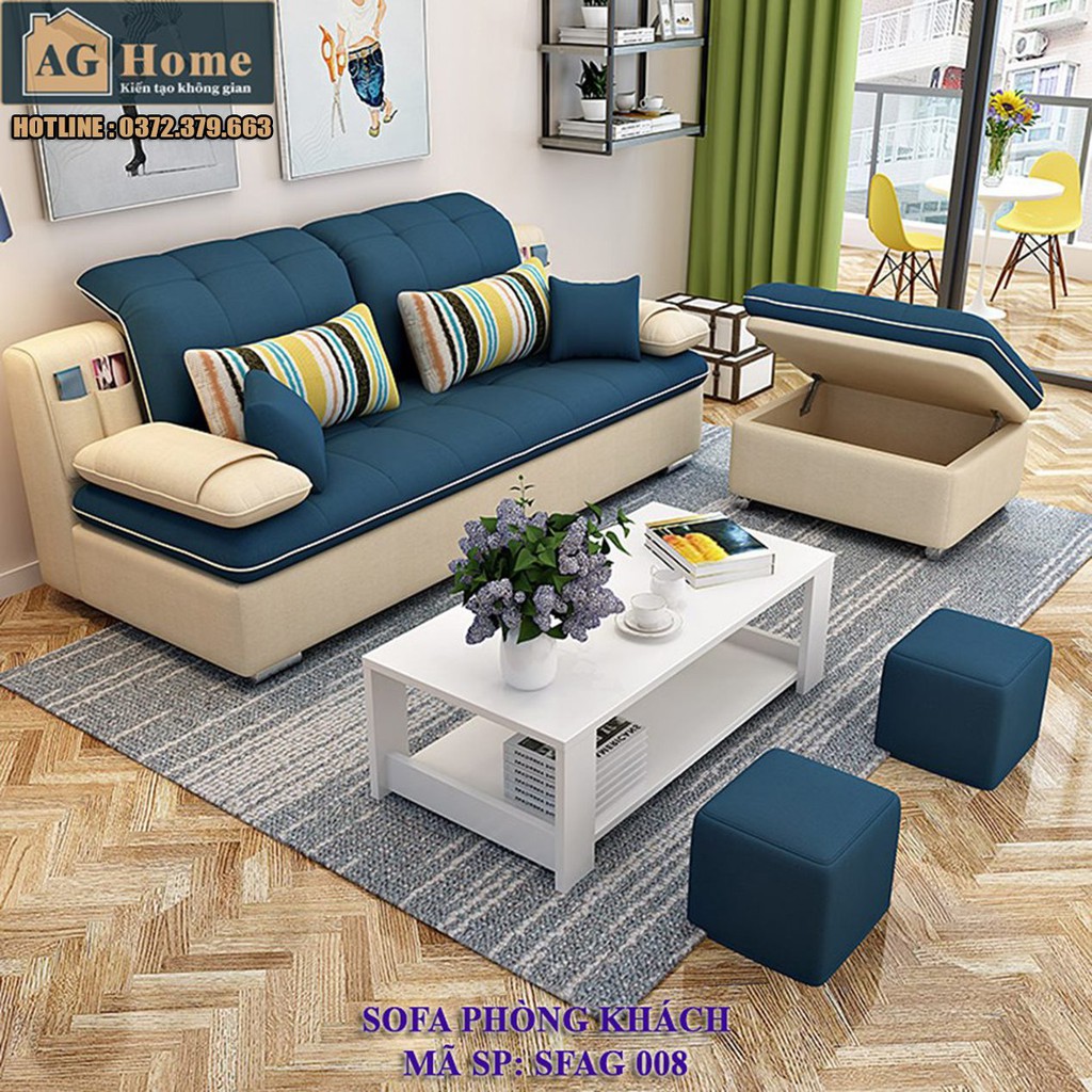 Ghế sofa văng bọc nỉ cao cấp, dành cho phòng khách, kích thước 2,4m