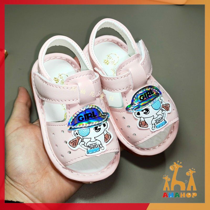 Giày sandal tập đi cho bé- Dép rọ hình Doraemon xinh xắn siêu nhẹ có còi cho bé trai bé gái mới nhất M301