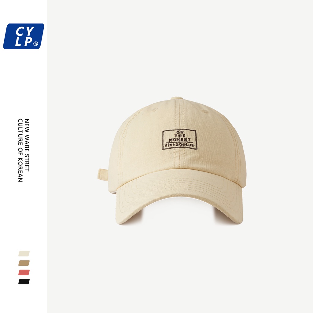 Nón Lưỡi Trai Mềm Thêu Chữ Tiếng Anh Phong Cách Đường Phố Hàn Quốc