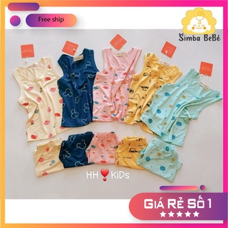 Set Bộ Ba lỗ thun lạnh điều hòa đáng yêu cho bé