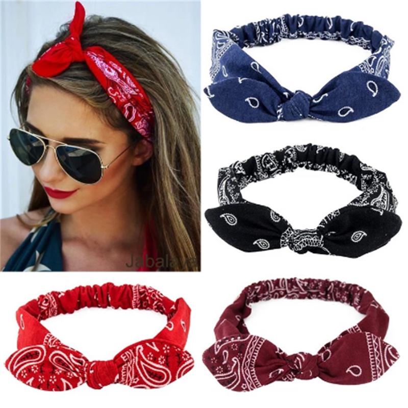 Dây Cột Tóc Tai Thỏ Co Giãn 6 Màu Sắc Lựa Chọn Cho Nữ