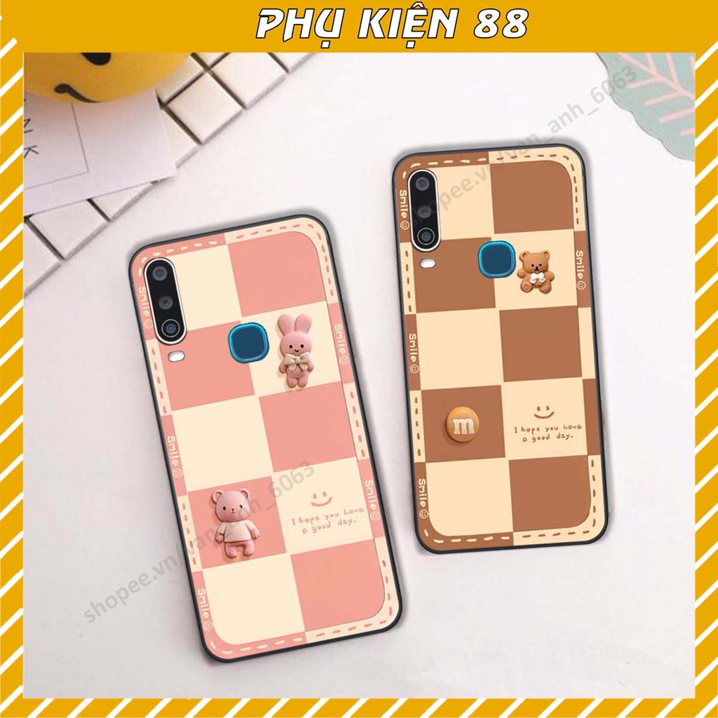 Ốp lưng Vivo U10 / Y12 / Y15 / Y17 hình gấu, kẹo dễ thương cute