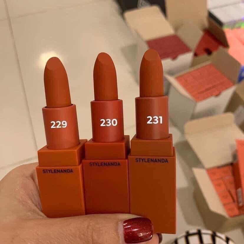 Son 3CE Lip Color Matte màu 221 229 230 231