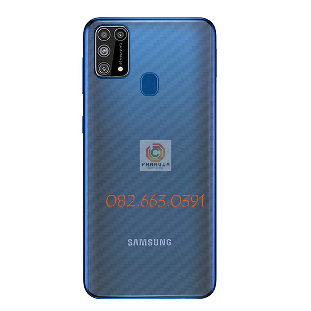 Miếng dán mặt lưng skin carbon Samsung Galaxy M31