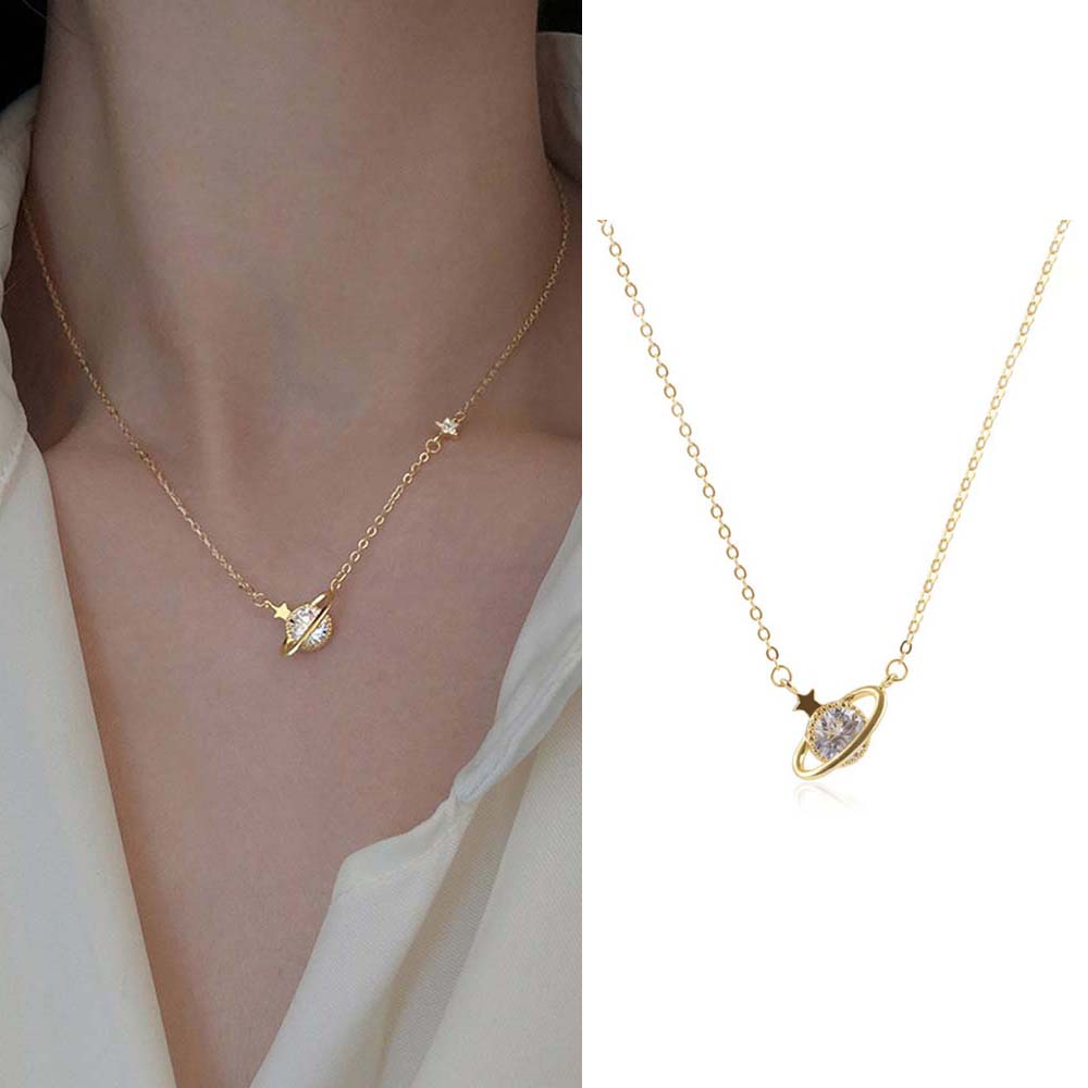Dây chuyền mặt kiểu dáng hành tinh thời trang xinh xắn cho nữ