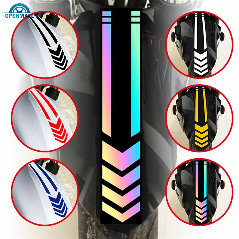 Sticker vinyl họa tiết kẻ sọc để trang trí cản xe mô tô