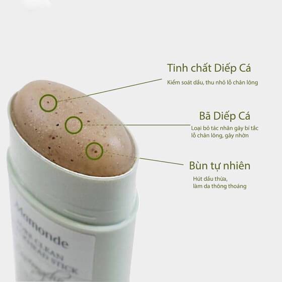 Thanh Lăn HỖ TRỢ GIẢM mụn đầu đen Mamonde – Hàn quốc