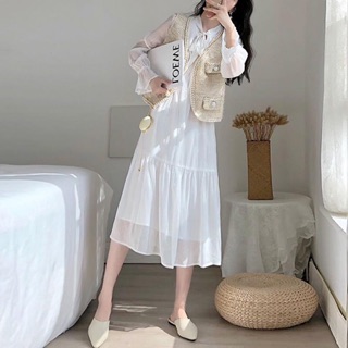 [FREESHIP50K][CÓ SẴN] VÁY TIỂU THƯ NƠ CỔ HÀNG 2 LỚP DÀY DẶN ( ảnh thật ở cuối )